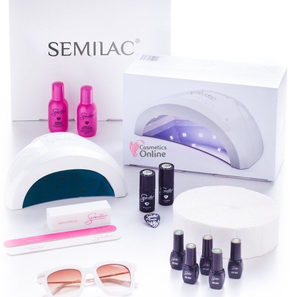 Kit Semilac Flexible 48W cu oje uv